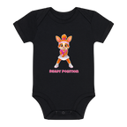 Yuna Ready Position auf Baby-Body, Farbe schwarz