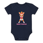 Yuna Ready Position auf Baby-Body, Farbe marineblau