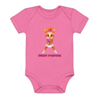 Yuna Ready Position auf Baby-Body, Farbe rosa