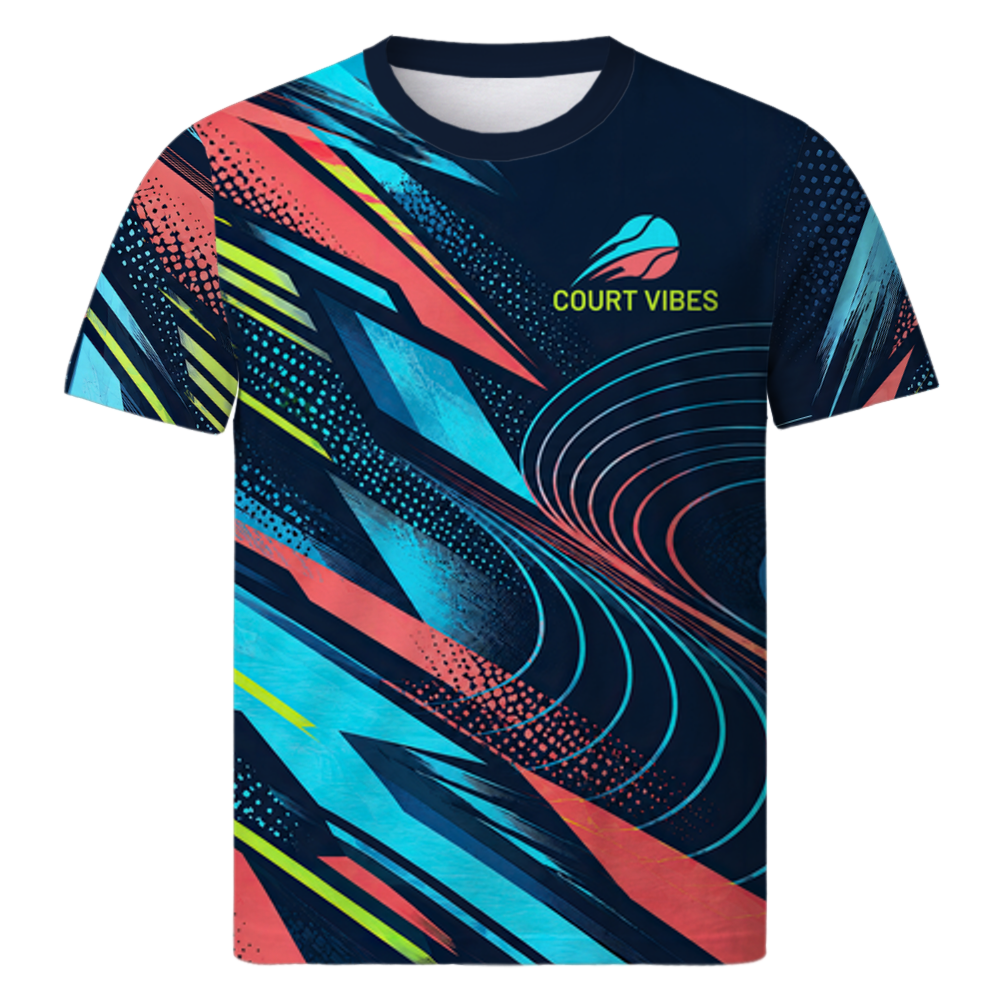 Court Rush auf Tennisshirt, Vorderansicht