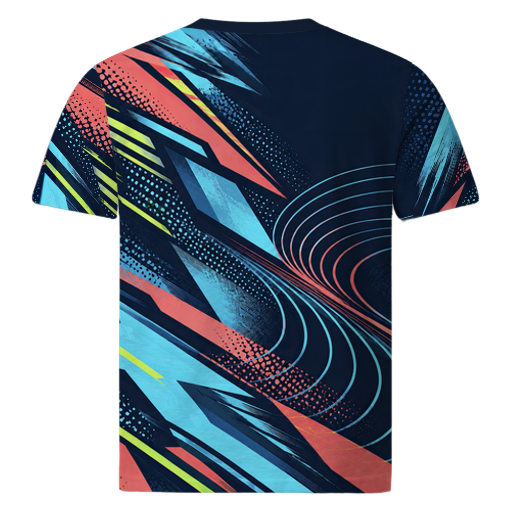 Court Rush auf Tennisshirt, Rückansicht