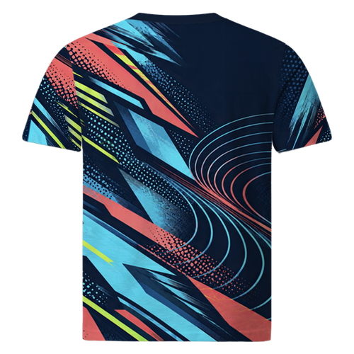Court Rush auf Tennisshirt, Rückansicht