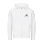 Aufgeben ist keine Option auf Zip-Hoodie, Farbe weiß
