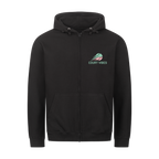 Aufgeben ist keine Option auf Zip-Hoodie, Farbe schwarz