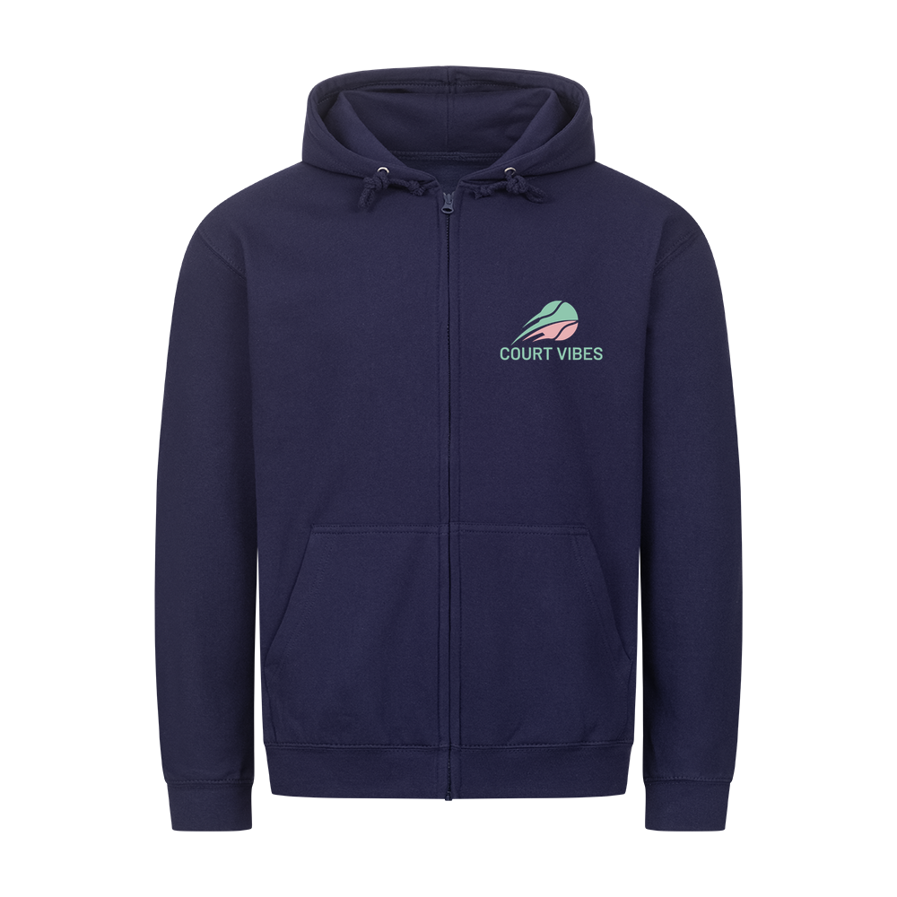 Aufgeben ist keine Option auf Zip-Hoodie, Farbe marineblau