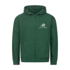 Aufgeben ist keine Option auf Zip-Hoodie, Farbe flaschengrün