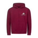 Aufgeben ist keine Option auf Zip-Hoodie, Farbe weinrot
