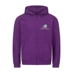 Aufgeben ist keine Option auf Zip-Hoodie, Farbe lila