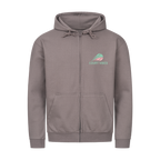 Aufgeben ist keine Option auf Zip-Hoodie, Farbe stahlgrau