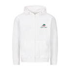 Aufgeben ist keine Option auf Zip-Hoodie, Farbe weiß