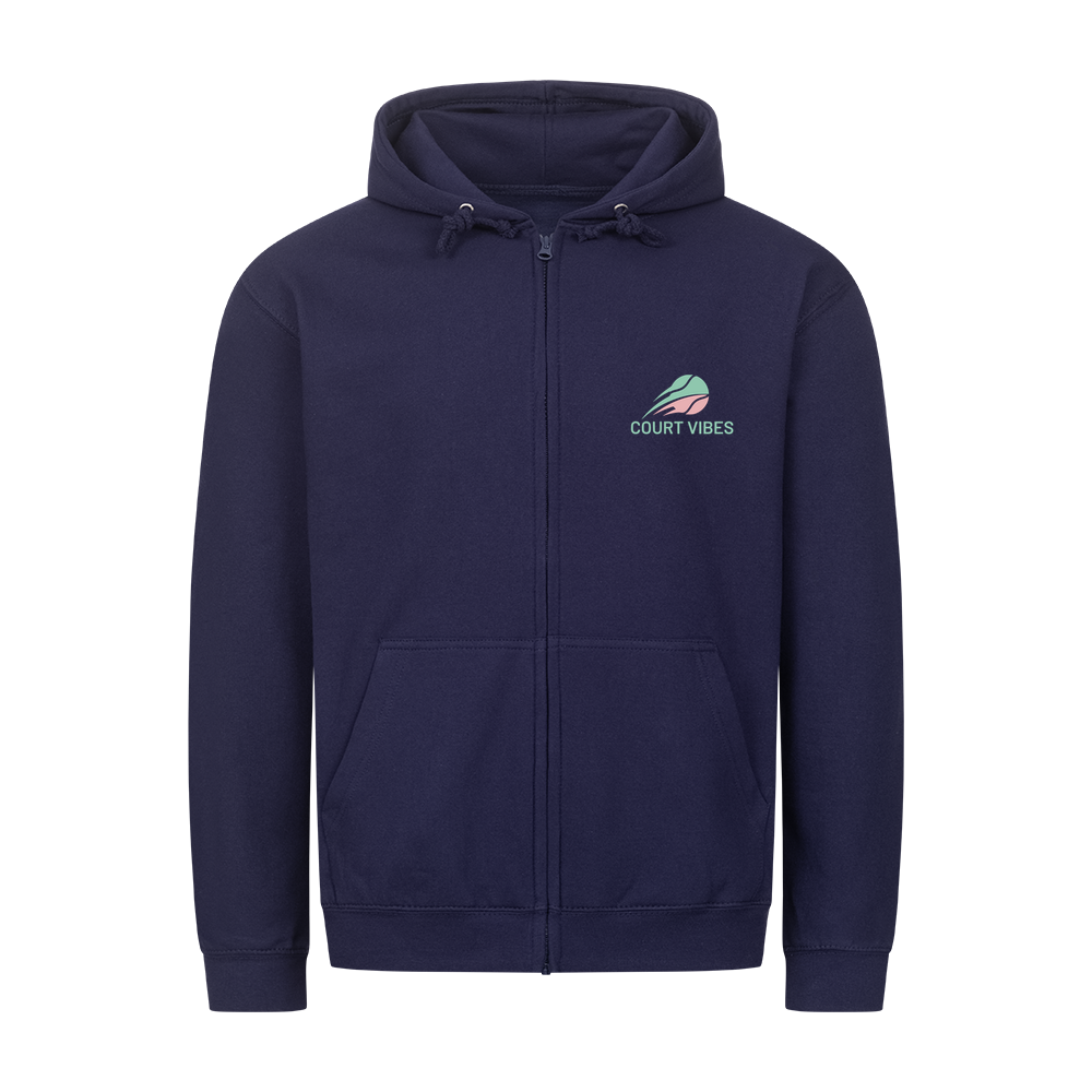 Aufgeben ist keine Option auf Zip-Hoodie, Farbe marineblau