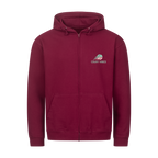 Aufgeben ist keine Option auf Zip-Hoodie, Farbe weinrot