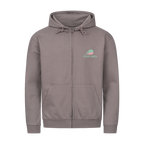 Aufgeben ist keine Option auf Zip-Hoodie, Farbe stahlgrau