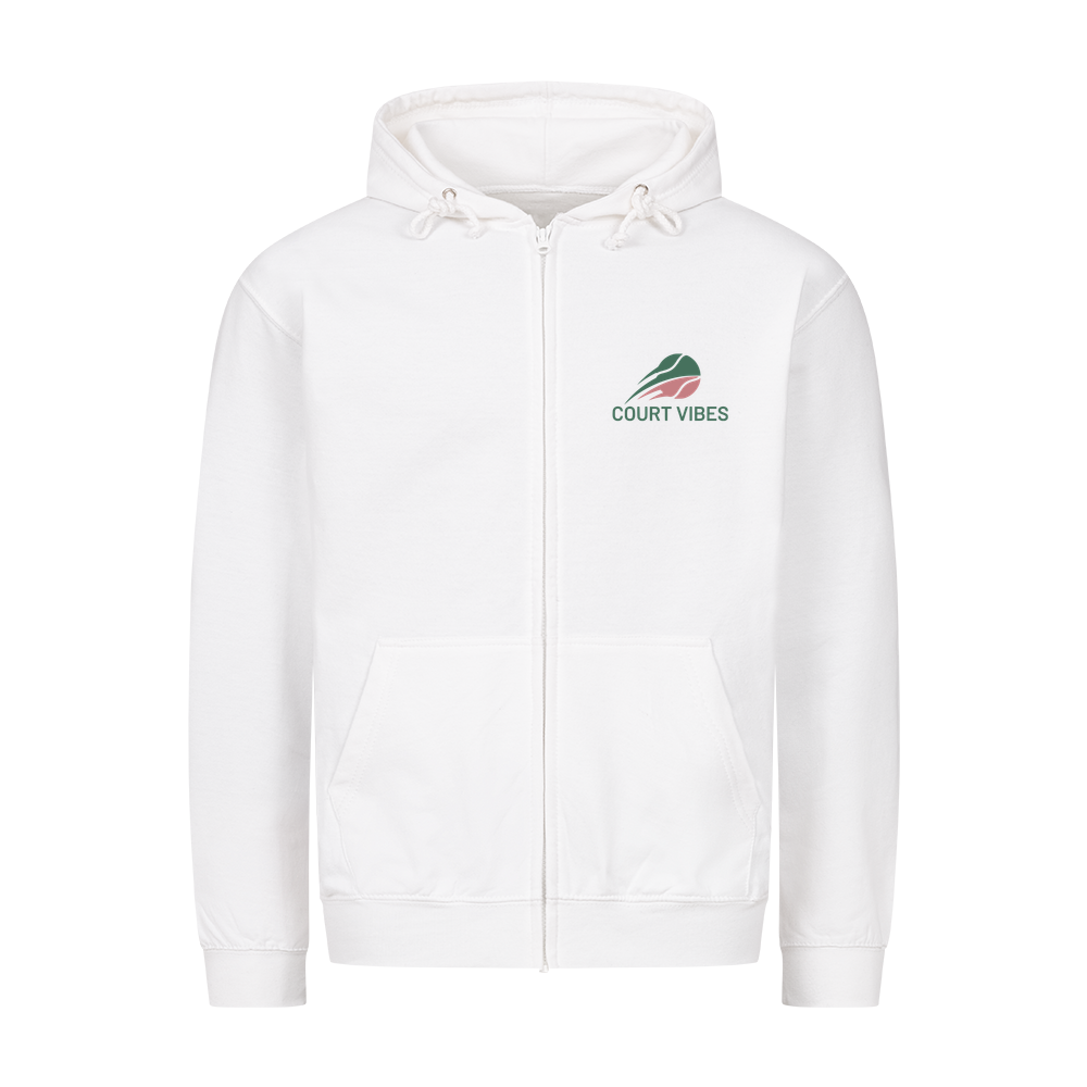 Mein Revier auf Zip-Hoodie, Farbe weiß