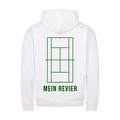 Mein Revier auf Zip-Hoodie, Farbe weiß