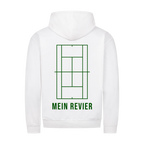 Mein Revier auf Zip-Hoodie, Farbe weiß