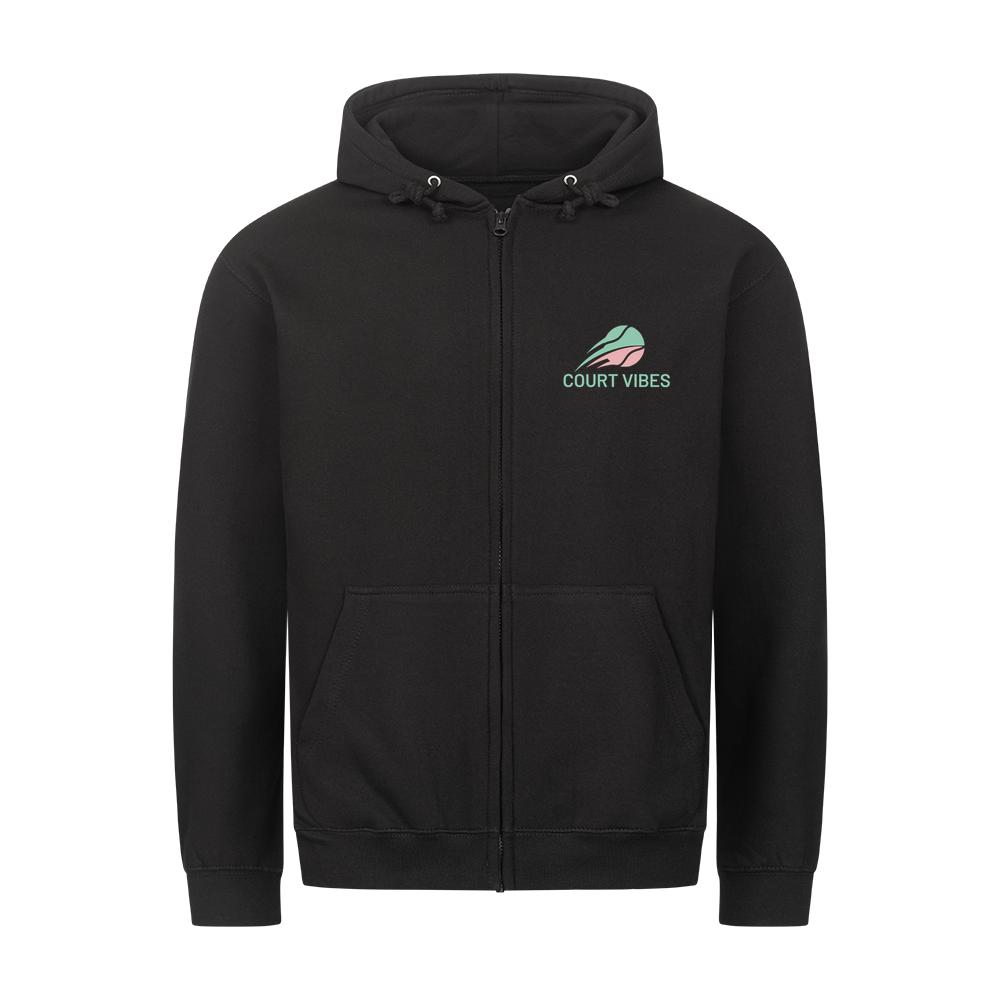 Mein Revier auf Zip-Hoodie, Farbe schwarz
