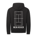 Mein Revier auf Zip-Hoodie, Farbe schwarz