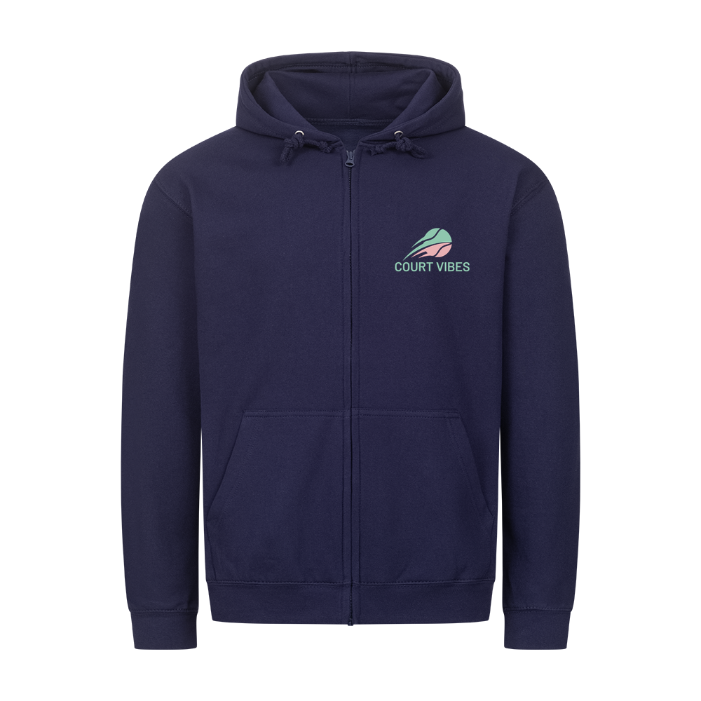 Mein Revier auf Zip-Hoodie, Farbe marineblau