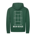 Mein Revier auf Zip-Hoodie, Farbe flaschengrün