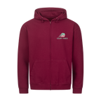 Mein Revier auf Zip-Hoodie, Farbe weinrot