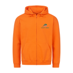 Mein Revier auf Zip-Hoodie, Farbe orange