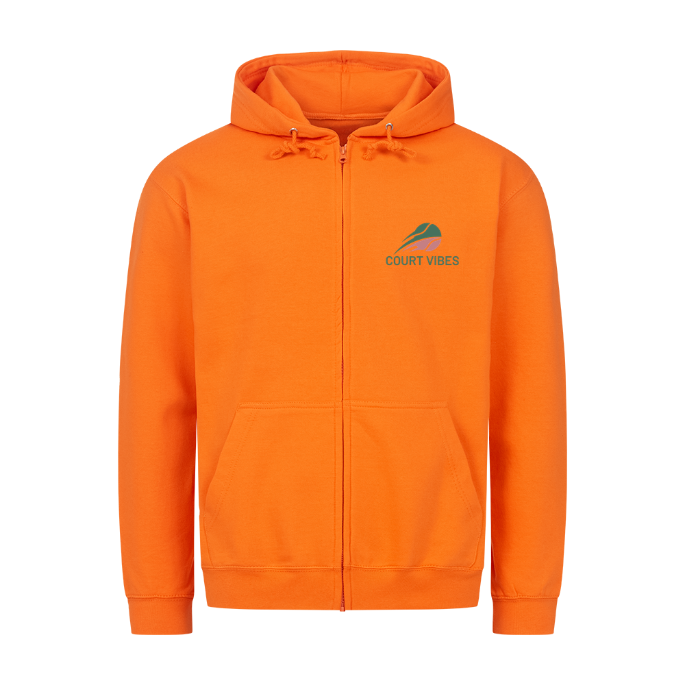 Mein Revier auf Zip-Hoodie, Farbe orange