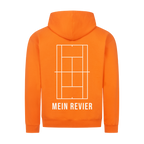 Mein Revier auf Zip-Hoodie, Farbe orange