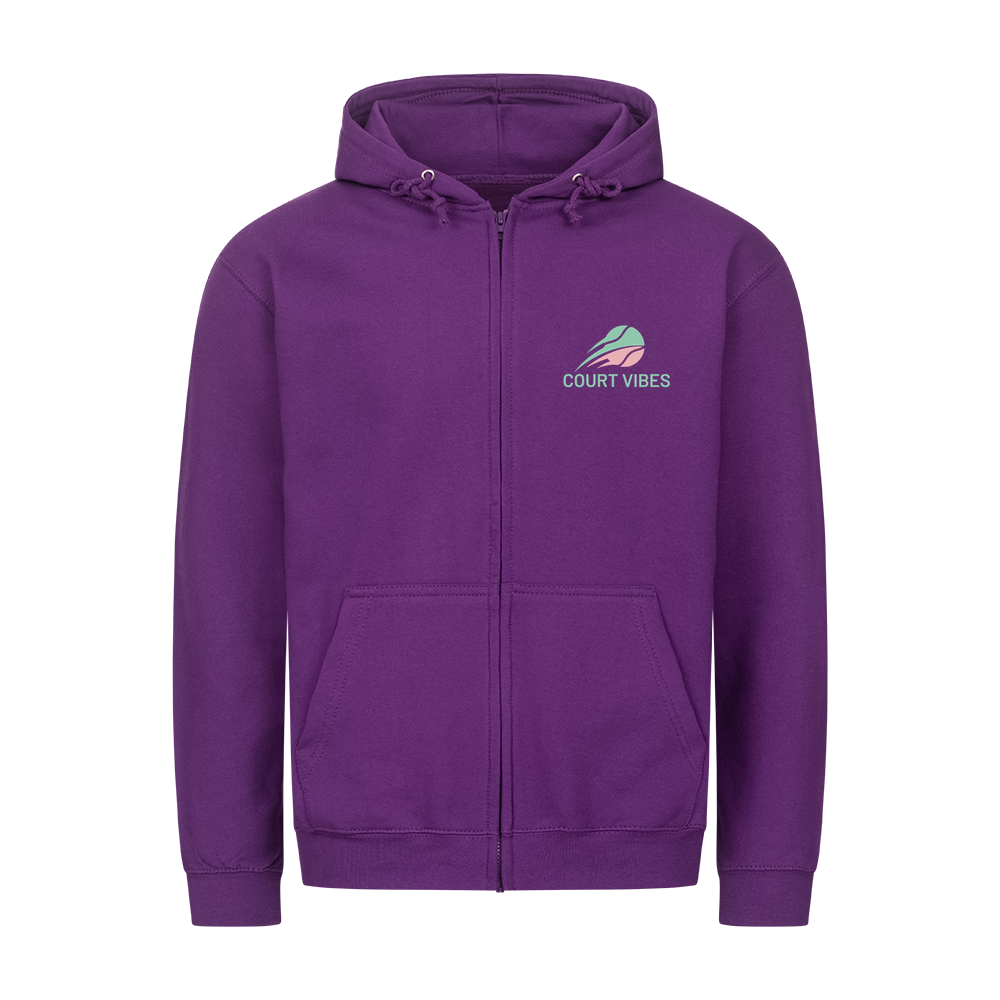 Mein Revier auf Zip-Hoodie, Farbe lila