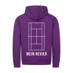 Mein Revier auf Zip-Hoodie, Farbe lila