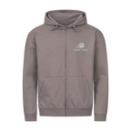 Mein Revier auf Zip-Hoodie, Farbe stahlgrau