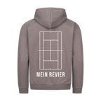 Mein Revier auf Zip-Hoodie, Farbe stahlgrau