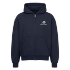 Mein Revier auf Oversized Zip-Hoodie, Farbe marineblau