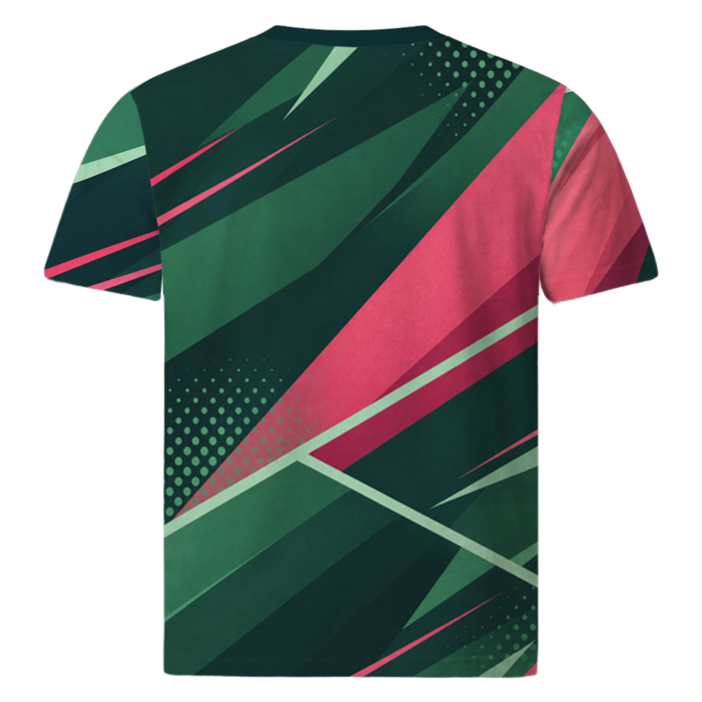 Court Slice auf Tennisshirt, Rückansicht