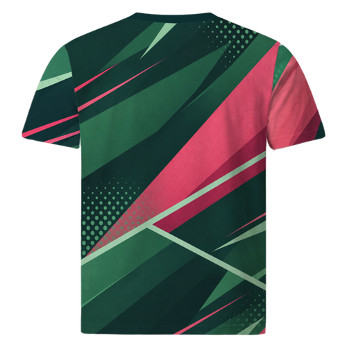 Court Slice auf Tennisshirt, Rückansicht