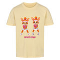 Yuna Split Step auf Kinder-Shirt, Farbe buttergelb