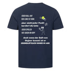Immer im Aus auf T-Shirt, Farbe marineblau