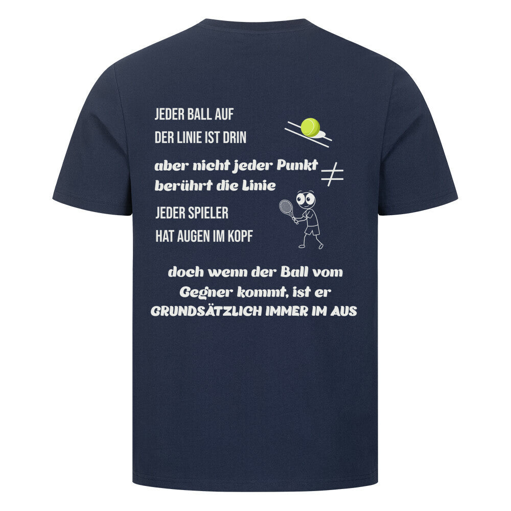 Immer im Aus auf T-Shirt, Farbe marineblau