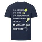 An mir lag es nicht auf T-Shirt, Farbe marineblau
