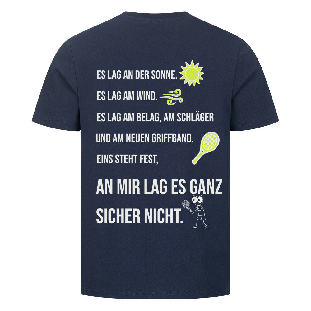 An mir lag es nicht auf T-Shirt, Farbe marineblau