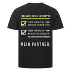 Einfache Regel auf T-Shirt, Farbe schwarz