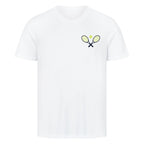 Einfache Regel auf T-Shirt, Farbe weiß