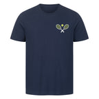 Einfache Regel auf T-Shirt, Farbe marineblau