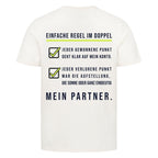 Einfache Regel auf T-Shirt, Farbe naturweiß