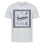 Play Teach Cheer auf T-Shirt, Farbe grau meliert