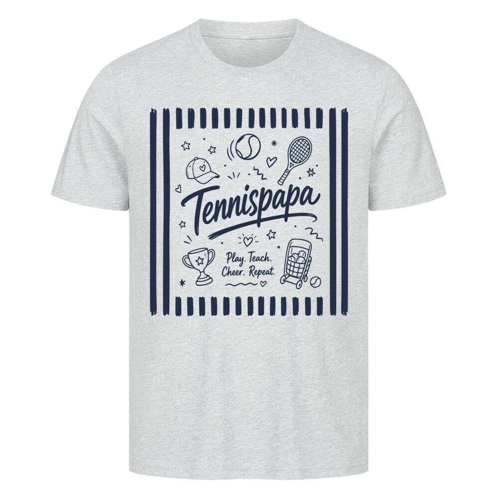 Play Teach Cheer auf T-Shirt, Farbe grau meliert