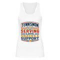 Tennismama Snacks & Support Retro auf Tanktop, Farbe weiß