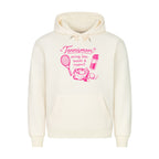 Tennismama Snacks & Support Pink auf Hoodie, Farbe beige