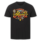 Tennismama Kult auf T-Shirt, Farbe schwarz