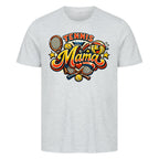 Tennismama Kult auf T-Shirt, Farbe grau meliert